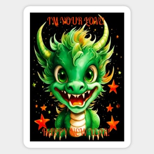 Welcome to the majestic year of the Green Dragon: a spectacular celebration of the Chinese New Year Sticker